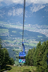 patscherkofelbahn, อินส์บรุค, tyrol, ออสเตรีย, เมืองหลวงของรัฐ, โอลิมเปีย, ภูเขา
