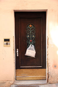 κτίριο, Αρχική σελίδα, πόρτα, μπροστινή πόρτα, διακόσμηση, Εφημερίδα, θέση
