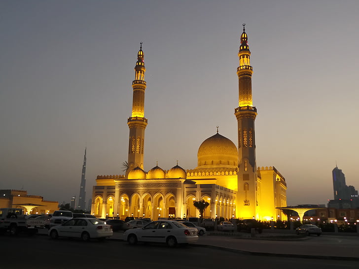 moskeen, bønn, rolig, fred, belysning