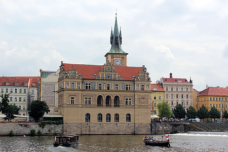 Praag, Tsjechische Republiek, historisch, Moldavië, stad, rivier, Cruise
