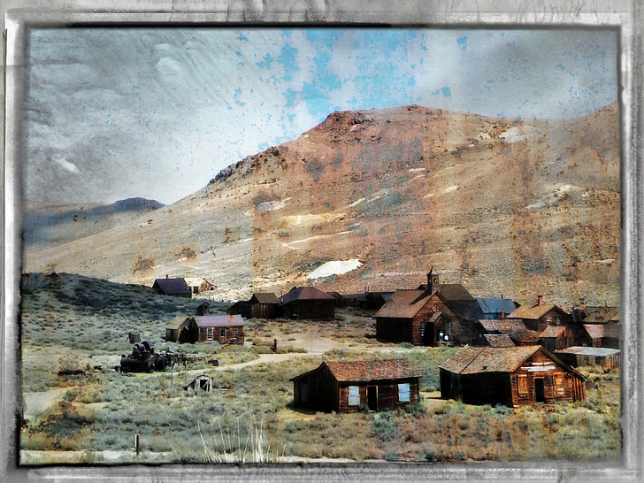 Bodie ghost town, California, Amerikai Egyesült Államok, bányászat, arany bányászat, örökség, épület
