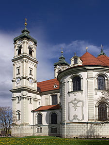 bazilika, Ottobeuren, templom, istentiszteleti, barokk, történelmileg, katolikus