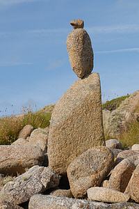 pedra, equilíbrio, Steinmann, estabilidade