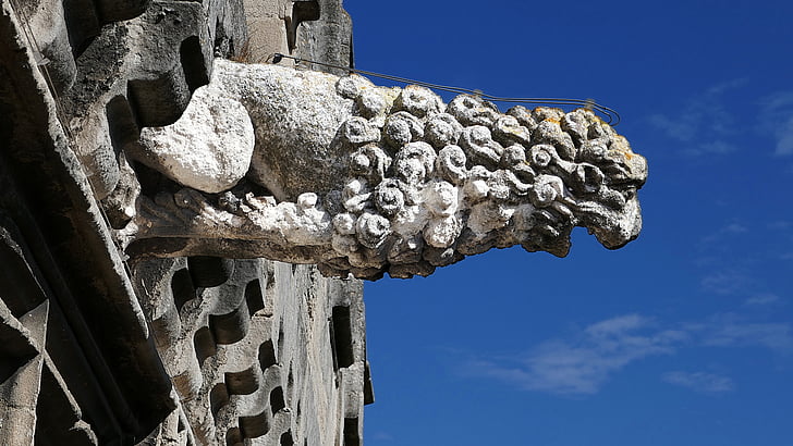 Gargoyle, Musée réattu, Arles, Frankrike, Grand priory, ordningen på malta, monumentet