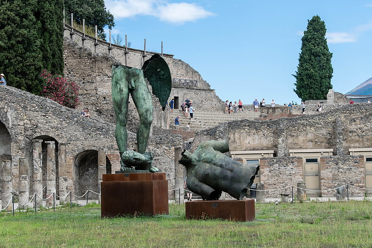 Pompeje, socha, Itálie