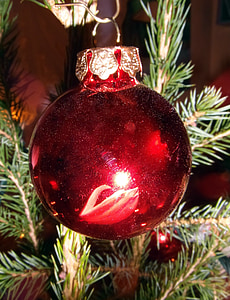 Bagattella di Natale, rosso, decorazioni per l'albero