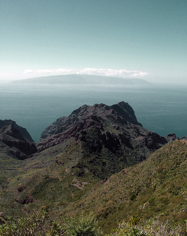 Tenerife, Kepulauan Canary, Gunung, alam, Spanyol, pemandangan, laut