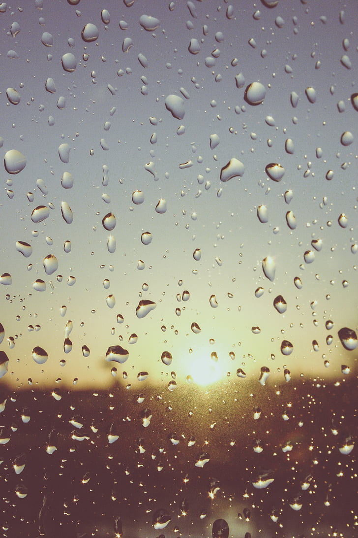 дъжд, капки, снимка, все още, елементи, нещата, Прозорец