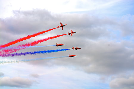 jet, Air display, Airshow, røg, fly, fly, Trail