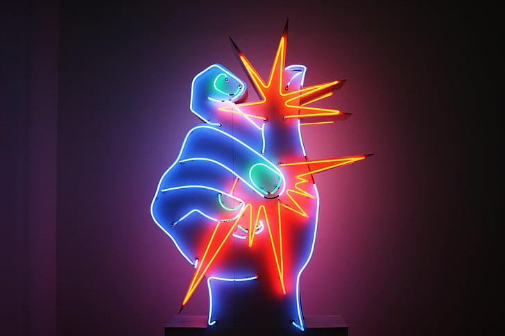 raysse, neon, modern art, pompidou