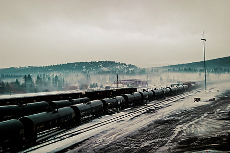 freight, trains, industrial, metal, cold, railroad, transportation