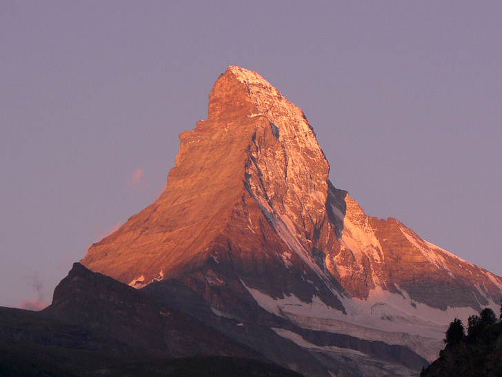 Matterhorn, alpin, Valais, montagne