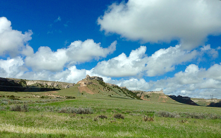 Ouest, Wyoming, Sky, paysage, é.-u., l’Amérique, nature