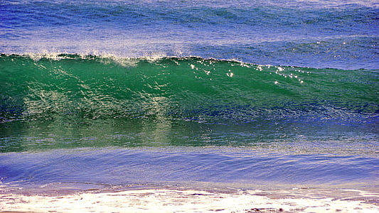 vågor, havet, stranden, kanten av havet, skum, Sand, Ocean