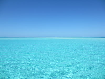 stranden, blått vatten, Ocean, paradis, havet, Tropical, blå