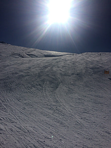nieve, estación de esquí Sol, invierno
