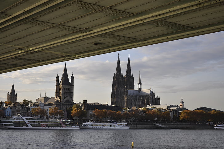 Köln Katedrali, Dom, Simgesel Yapı, Köln, Kilise, mimari, Cityscape