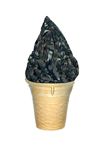 krembo, točená zmrzlina, krém polibek, Čokoládový polibek, zmrzlina, LED, schokoueberzug