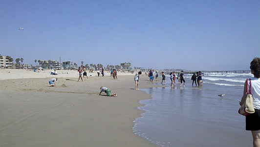 Beach, California, csendes-óceáni, óceán, Shore, víz, Los Angeles-i