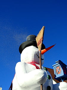 Carnevale, spostare, uomo di neve, osare motivazionale, Motif, cartapesta, cappello