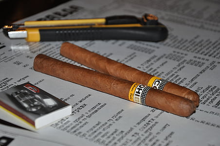 cigarr, Kuba, matcher, rökning, tobak