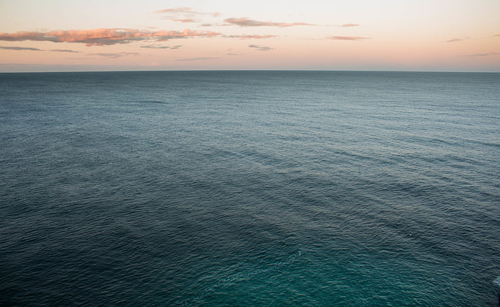 cuerpo, agua, puesta de sol, Océano, mar, Horizon, cielo
