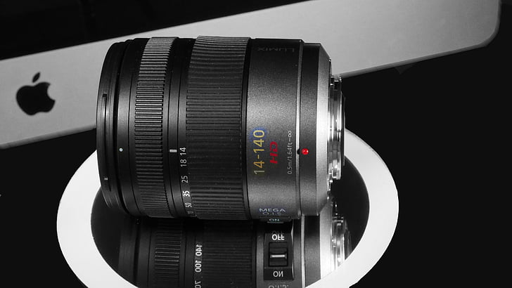 3 micro4, objektiven, Zoom, 14-140 mm, camera - fotografische apparatuur, lens - optisch instrument, zwarte kleur
