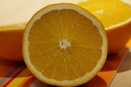 オレンジ, カット, フルーツ, 柑橘系の果物, ビタミン, フリッシュ, 健康的です