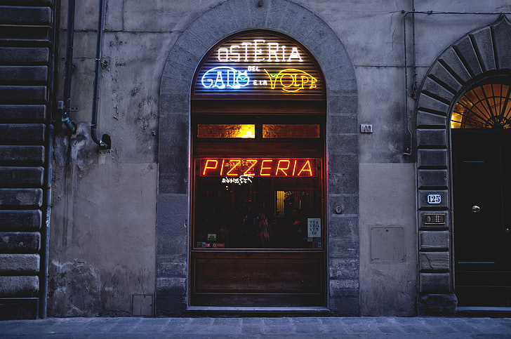 pizzaria, café, Florença, Itália