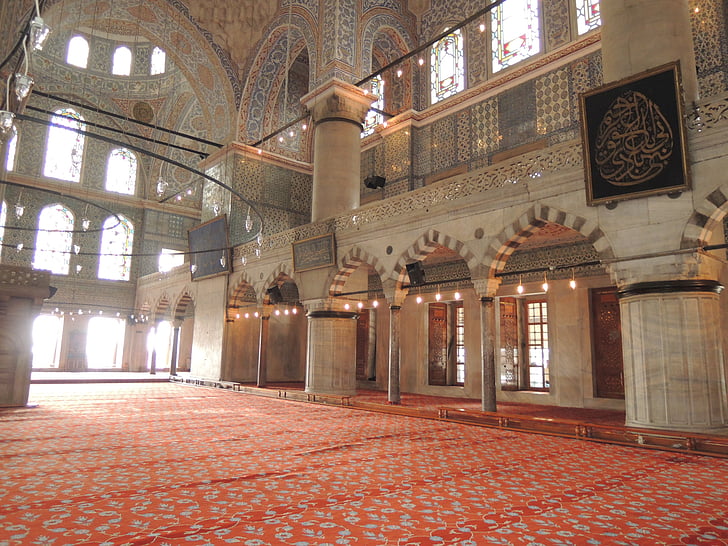Turecko, Istanbul, mešita, Modrá mešita, modrá, sklo, víra