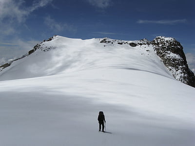 muntanyisme, Iztaccíhuatl, escalada, neu, fred, muntanya, l'hivern