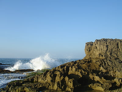 Beach, rock, morje, kamen, poletje, otok