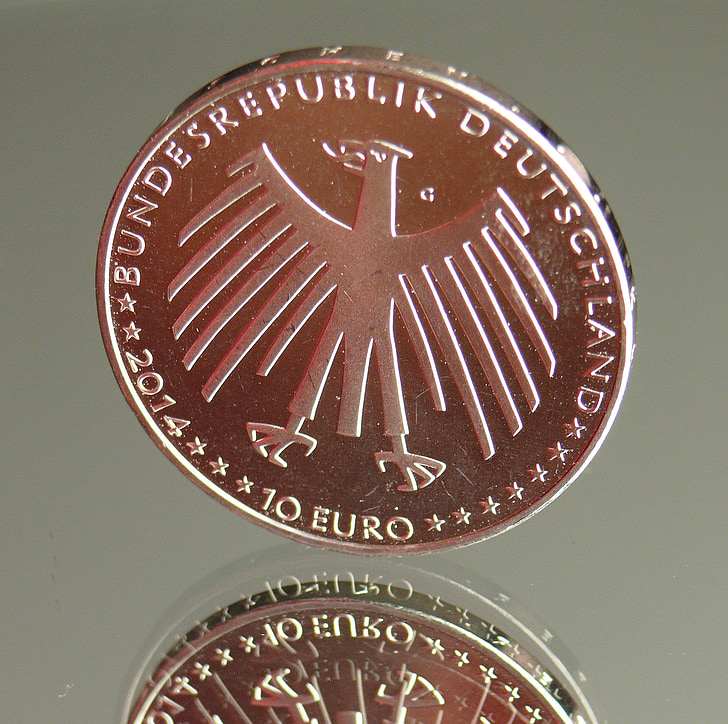 Euro, pièce de monnaie euro, l’Europe, argent, geldwert, grande, pièce de monnaie