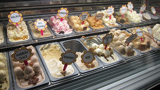 saldējums, Deserti, jauks, garšīgi, izturas pret, veikals, veikali