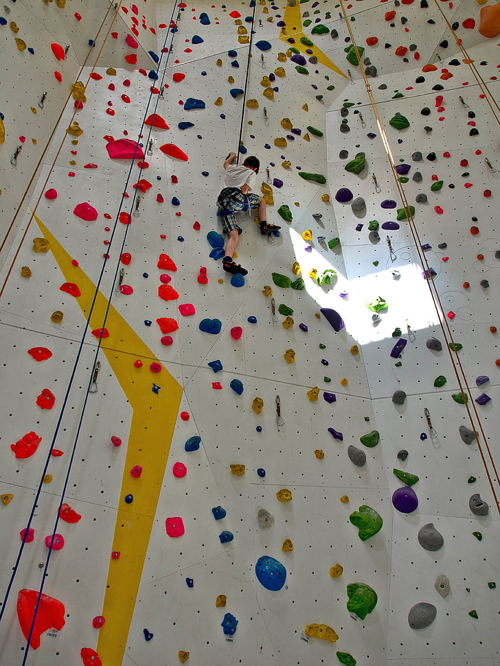 climbing, wall, indoor, climber, sport, climb, success