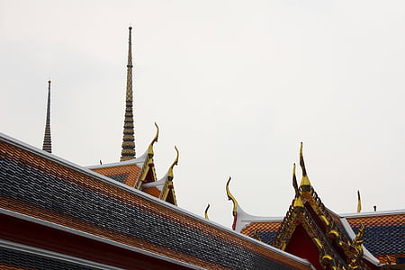 Templo de, techo, Pagoda de, arquitectura, Palacio, budismo, sureste