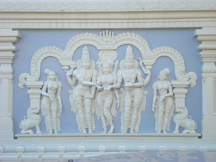skulpture, hram, duhovni, religija, Hindu, Božica, Bogovi