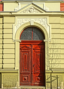 Bydgoszcz, Portal, dörr, ingång, historiska, byggnad, arkitektur
