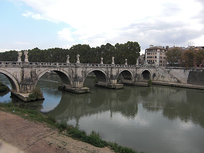 Rooma, Italia, Tiber, River, Fiume tevere, Bridge
