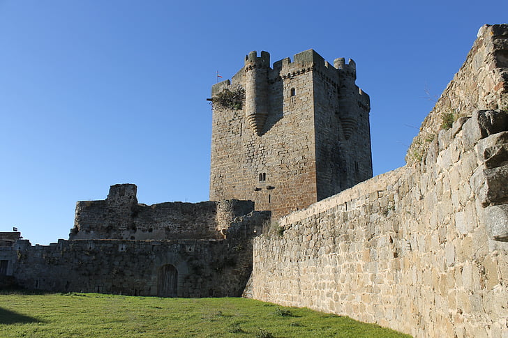 Château, san heureux de la gallegos, Castilla, Espagne, forteresse, monument, bâtiments historiques