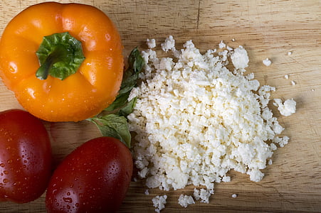 feta sir, sir, nazdravlje, rajčica, zdrava hrana, povrća, organski