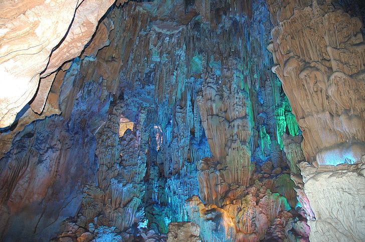 China, de la cueva, viajes, Turismo, Color, azul, naturaleza