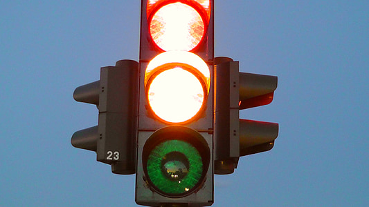 Ampel, Straße-Ampel, Signallampe, Ampel, Lichtsignal, Straße, Verkehr
