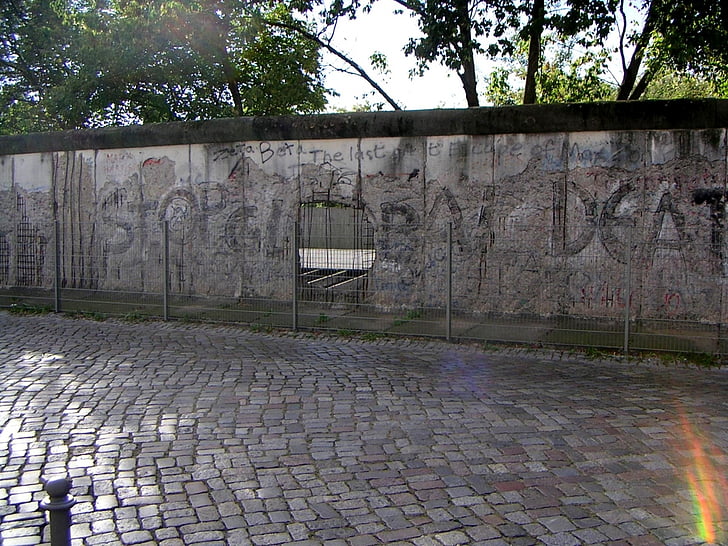 mur de Berlín, fragment de, Berlín, Alemanya, DDR, República Federal d'Alemanya, Alemanya Oriental