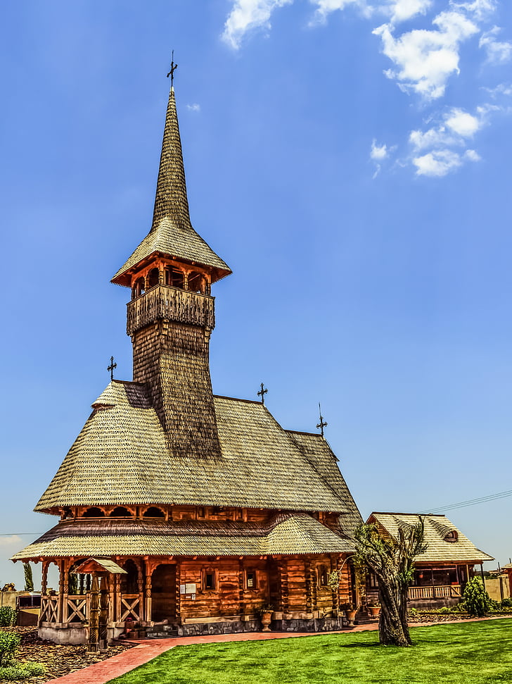 Επίσκοπος Ταμασσού, Εκκλησία της Ρουμανίας, ξύλινα, αρχιτεκτονική, θρησκεία, Ορθόδοξη, Επισκοπειού