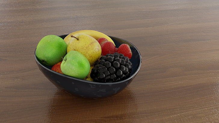 voće, voće, grožđe, jagode, svježe, zdrav, hrana