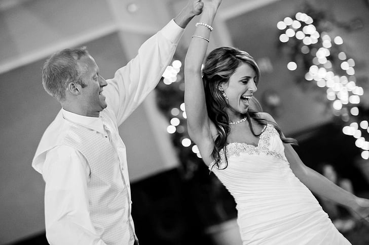 bröllop, part, Dans, bruden, brudgummen, kul, Celebration
