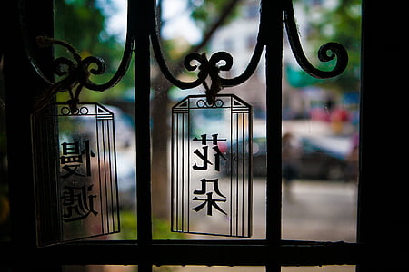 qingdao, cafe, flowers, the scenery, slow life, window, close-up