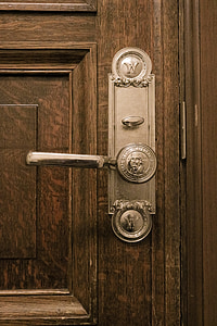 door, door handle, handle, entrance, lock, wooden, wood