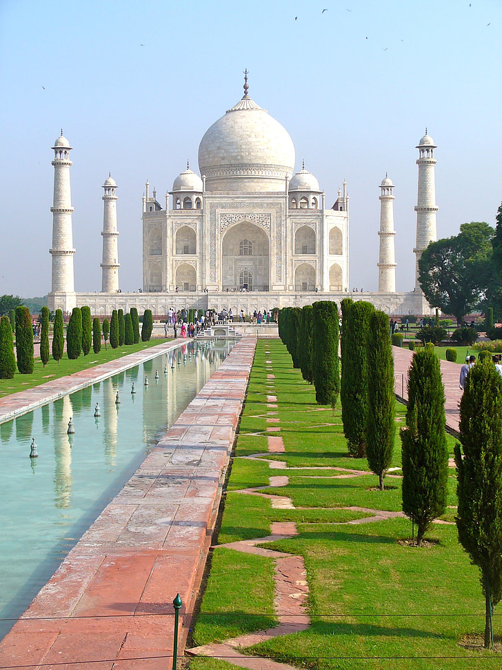Taj mahal, India, Agra, sírja, mauzóleum, Uttar pradesh, épület